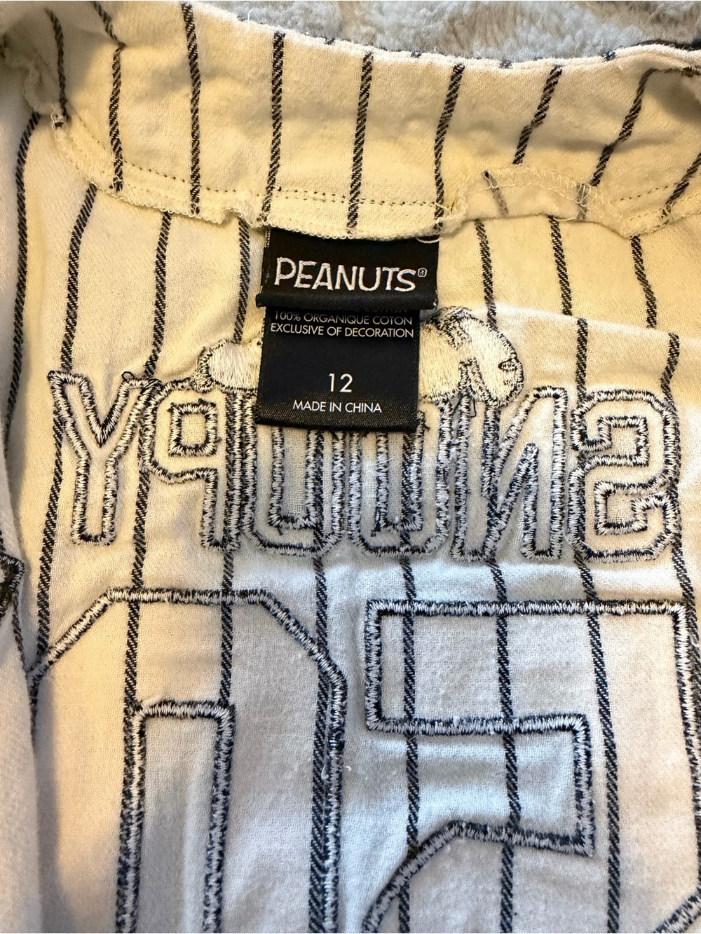 Peanuts Kids White & Black Striped Set - Picture 4 of 4